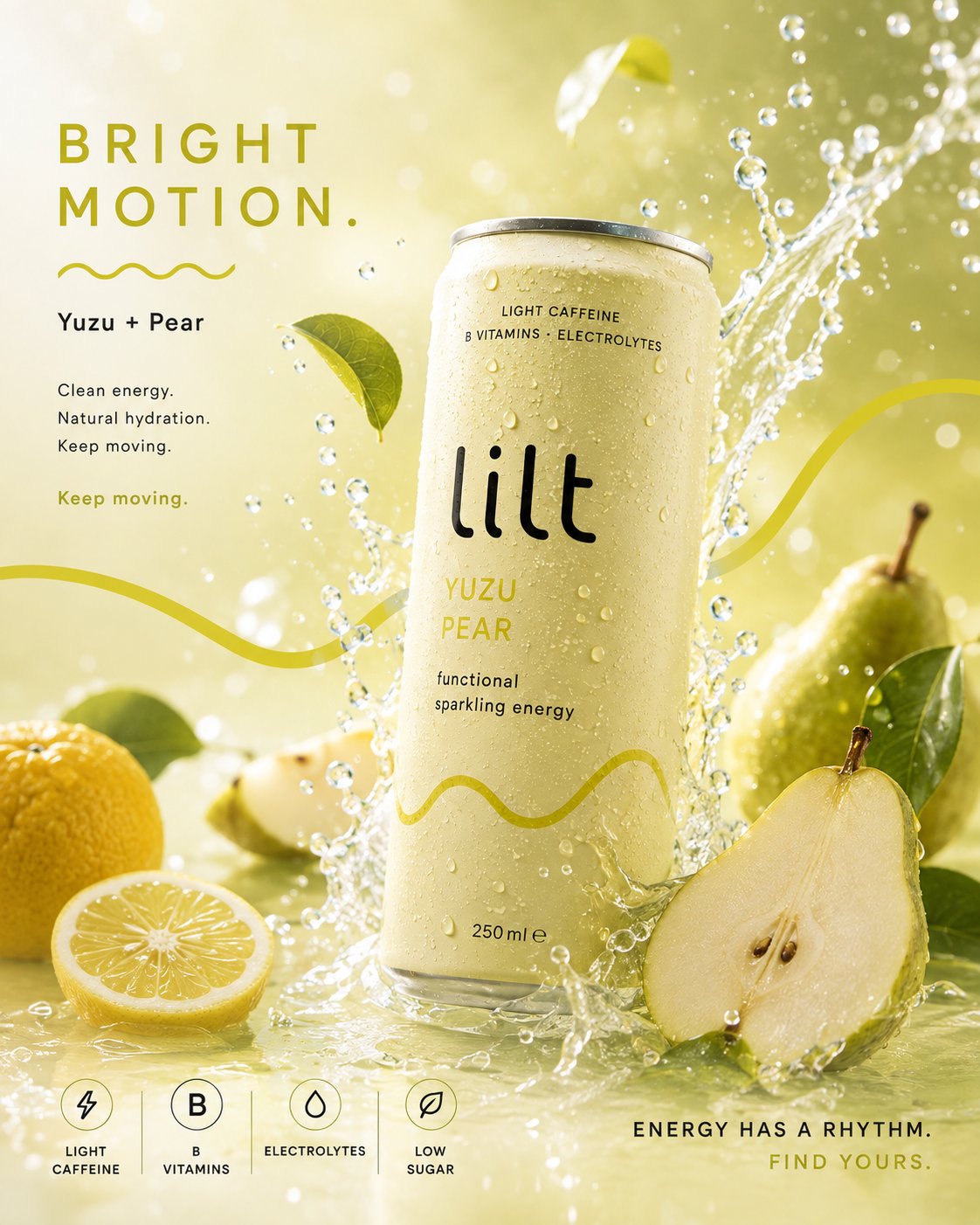 LILT Yuzu and Pear campaign