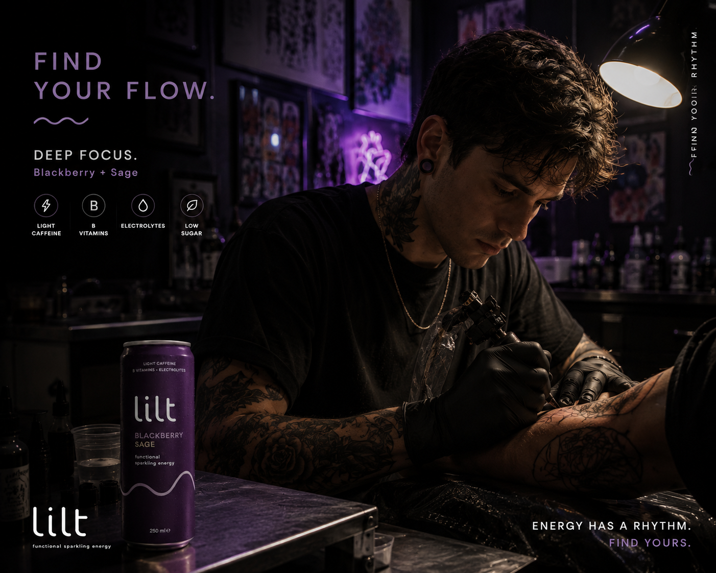 Deep Focus tattoo studio campaign